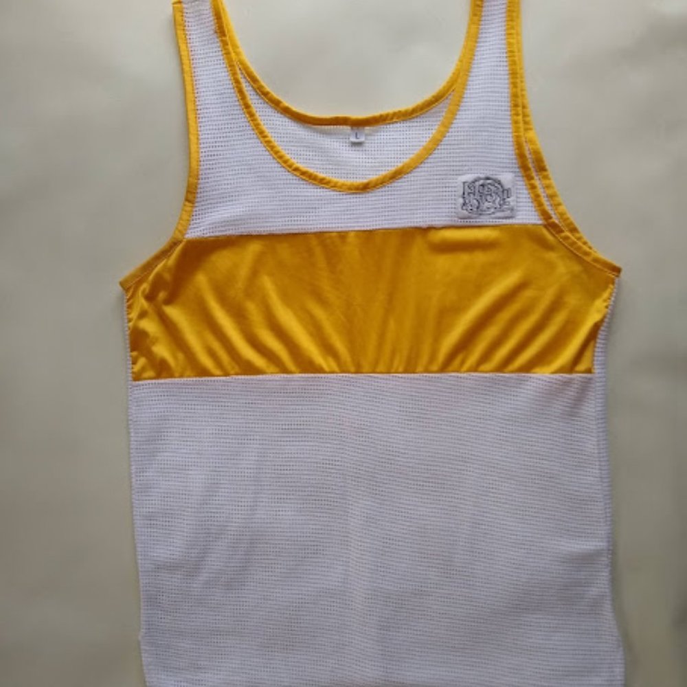 Moss Brown Running Mesh Tank Jersey